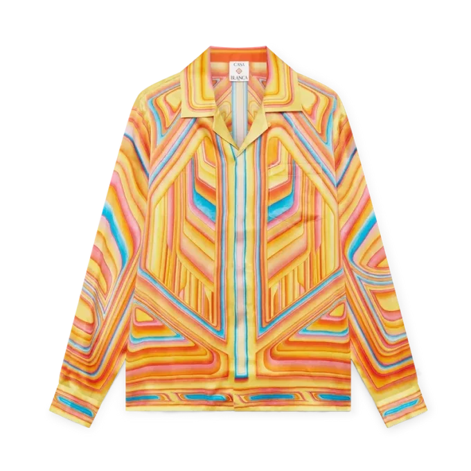 Low Rider Langarm-Seidenhemd