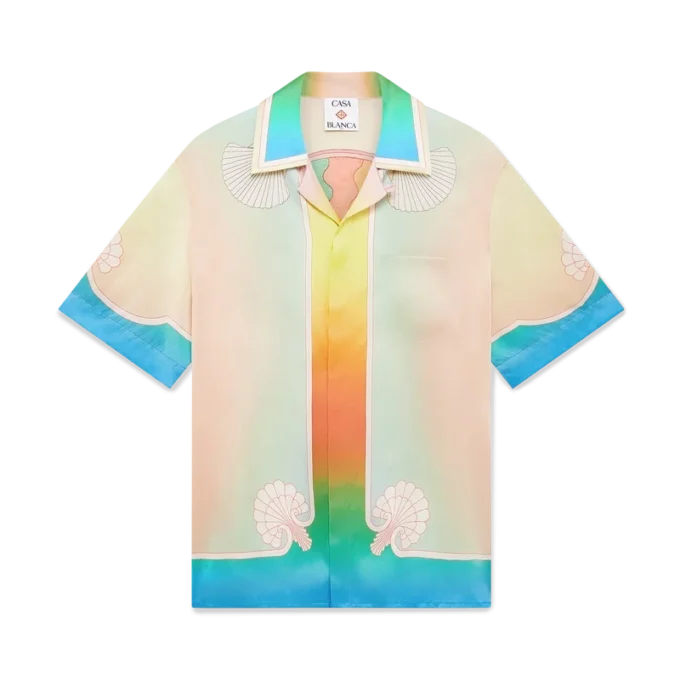 Lucid Dreams Kurzarm-Seidenhemd