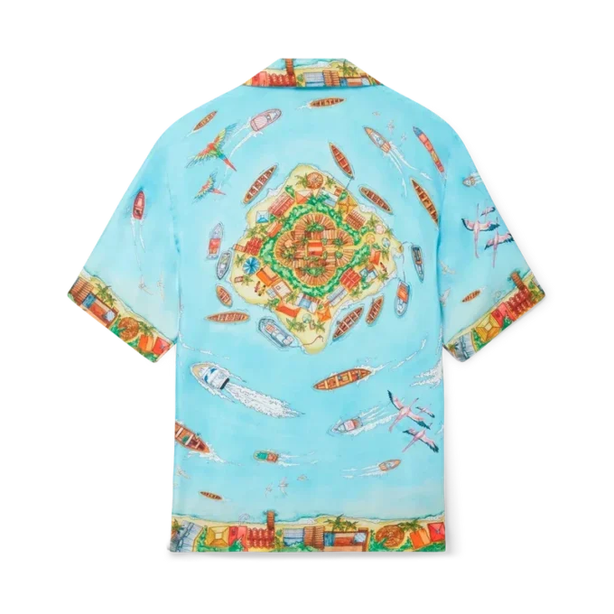 Maison Sur Piloti Seidenhemd