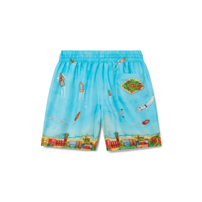 Maison Sur Piloti Seidenshorts