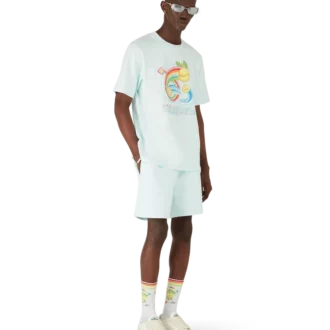 Manga-Tennisball-T-Shirt mit kurzen Shorts