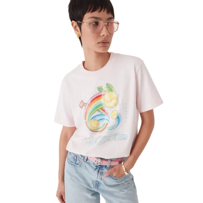 Manga-Tennisball-T-Shirt mit kurzen Shorts