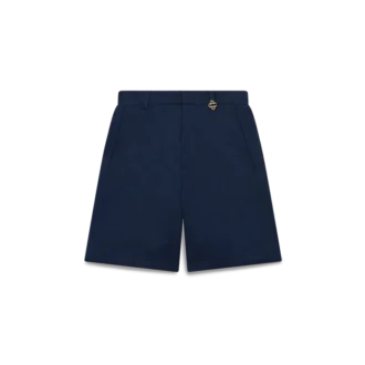 Marineblaue Monogram-Shorts