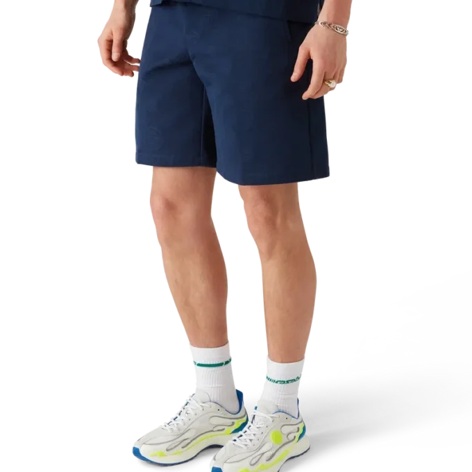 Marineblaue Monogram-Shorts
