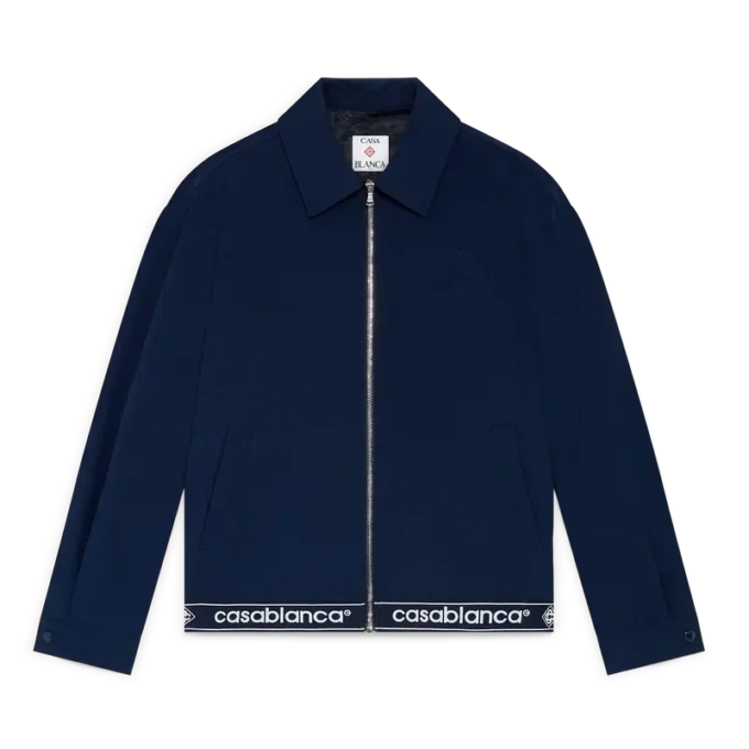 Marineblaues Anzugjacke aus Wolle