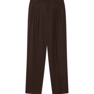 Maßgeschneiderte Plissee-Hose aus Wolle