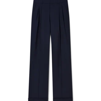 Maßgeschneiderte Plissee-Hose aus Wolle