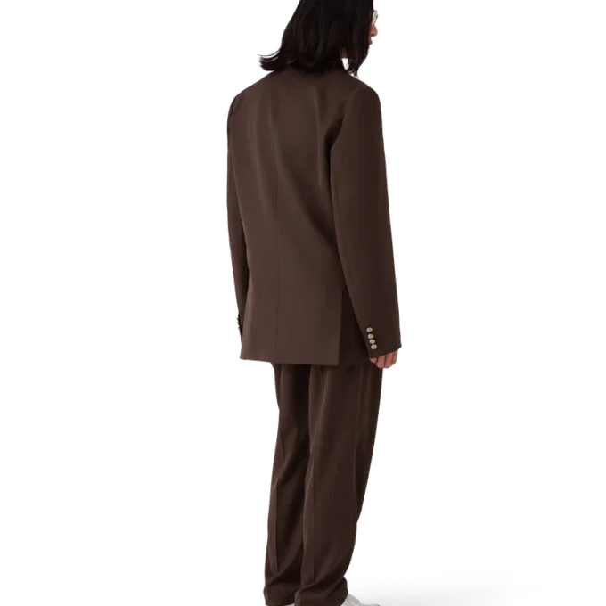 Maßgeschneiderte Plissee-Hose aus Wolle