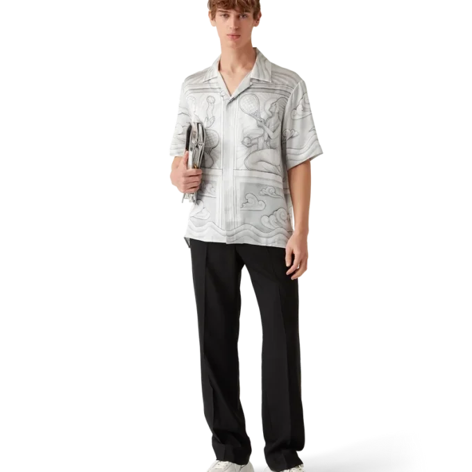 Sacred Stone Kurzarm-Seidenhemd mit Shorts Sacred Stone Kurzarm-Seidenhemd mit Shorts