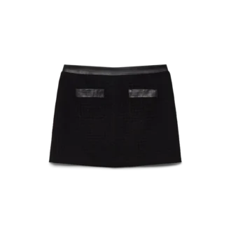 Maßgeschneiderter Minirock mit offener Webart