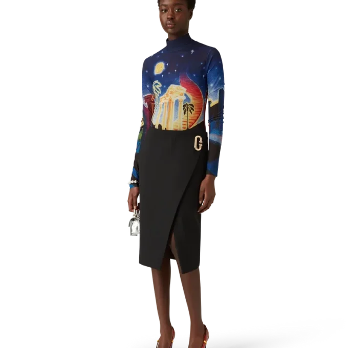 Chrome Arch Slingback-Pumps