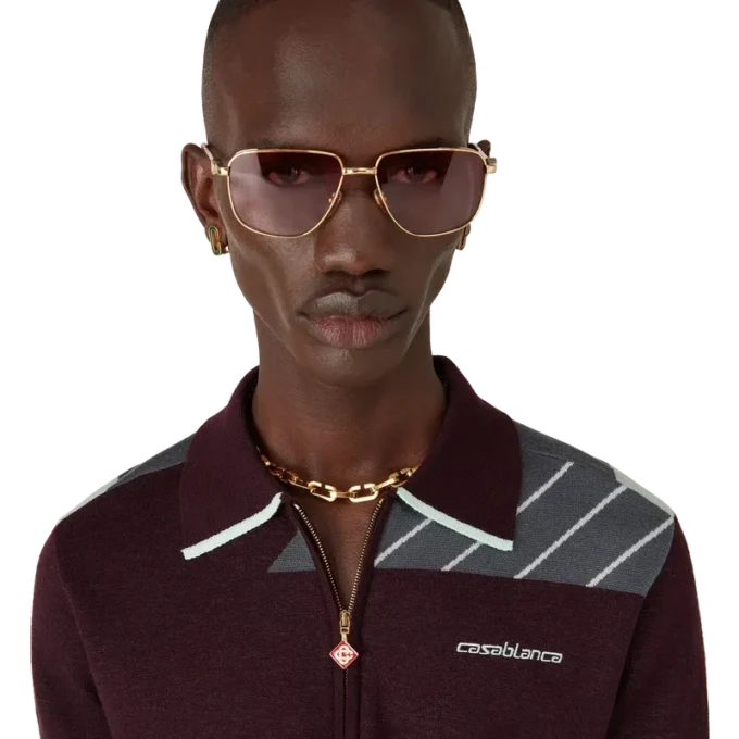 Merino Diagonal Tennis Poloshirt