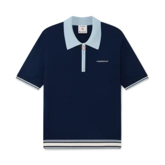 Merino-Strick-Tennis-Poloshirt