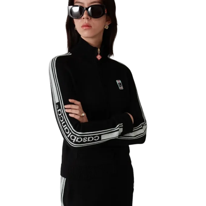 Merino-Strick-Trainingsjacke Merino-Strick-Trainingsjacke