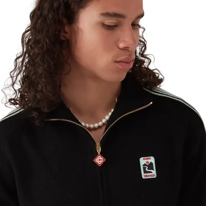 Merino-Strick-Trainingsjacke