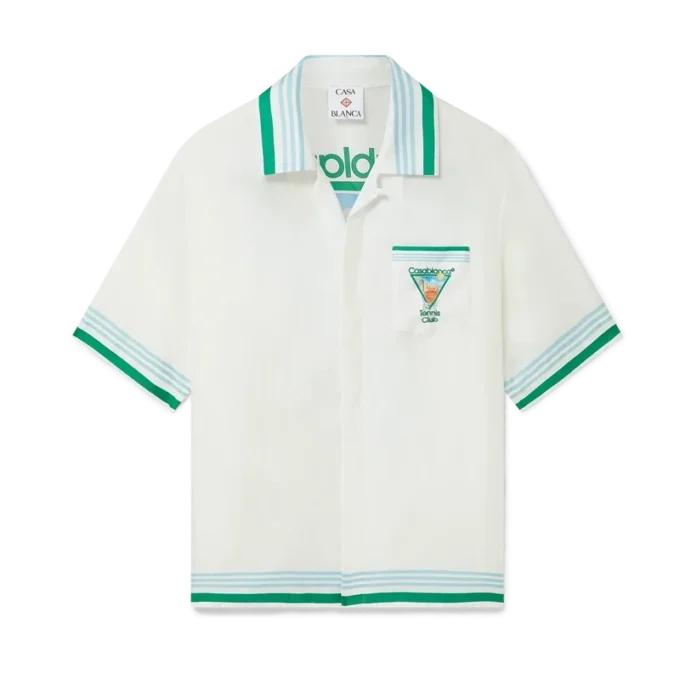 Metaphysical Tennis Icon Kurzarm-Seidenhemd mit Shorts