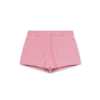 Mini-Shorts aus geprägtem Leder