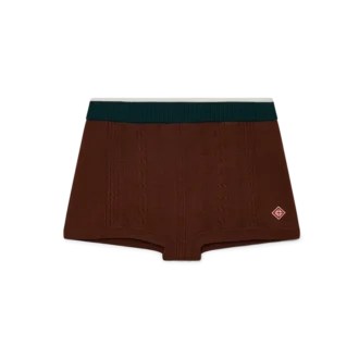 Mini-Shorts im Zopfmuster