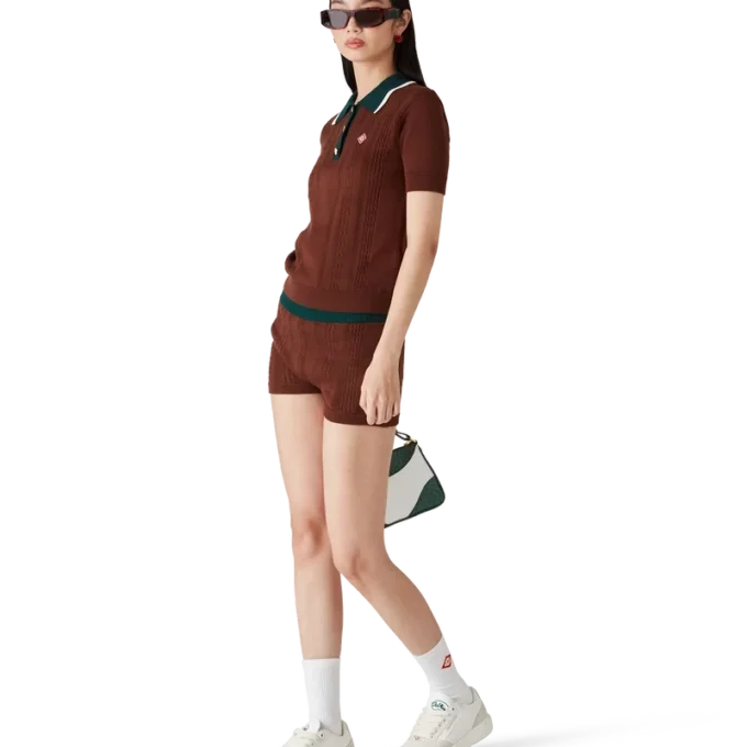 Mini-Shorts im Zopfmuster