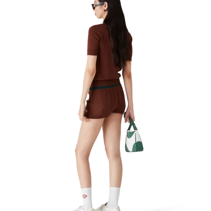 Mini-Shorts im Zopfmuster