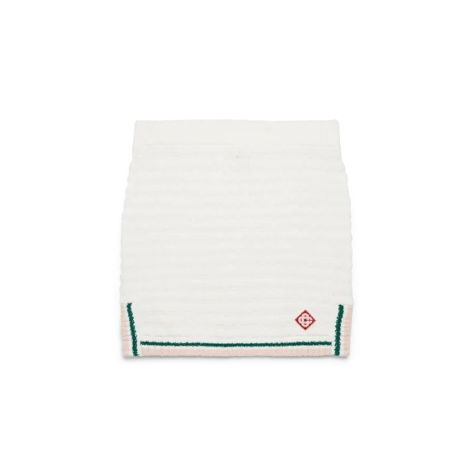 Minirock aus Baumwoll-Bouclé