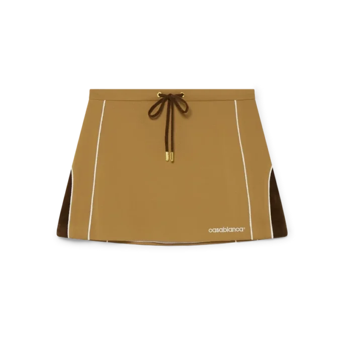 Minirock mit Chenille-Einsätzen