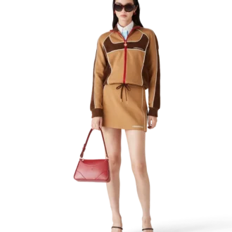 Minirock mit Chenille-Einsätzen