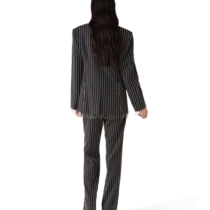 Mit Kristallen verzierte, maßgeschneiderte Hose