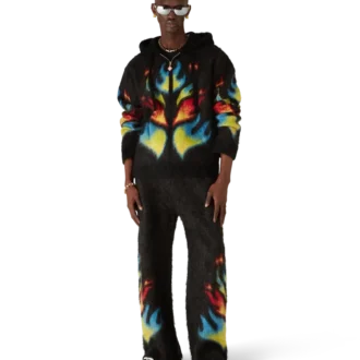 Mohair Flame Laurel Zip Hoodie