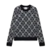 Mohair-Pullover mit Monogramm