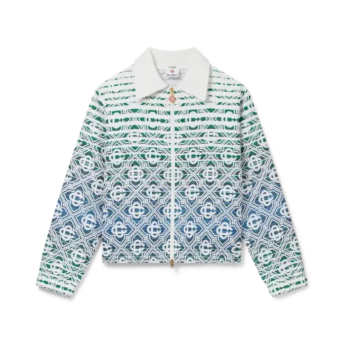 Monogram Gradient Frottee-Jacke