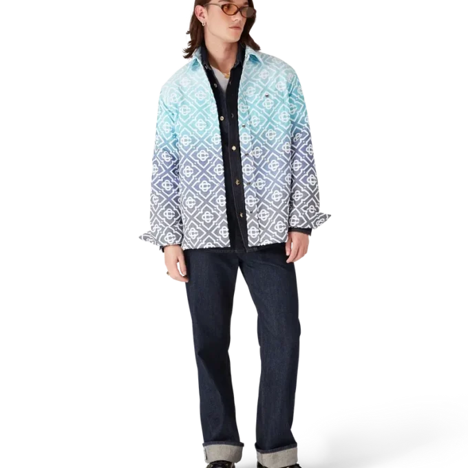 Monogram Gradient Jacquard Shacket