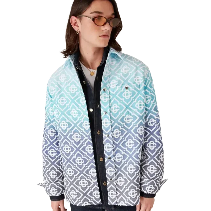Monogram Gradient Jacquard Shacket