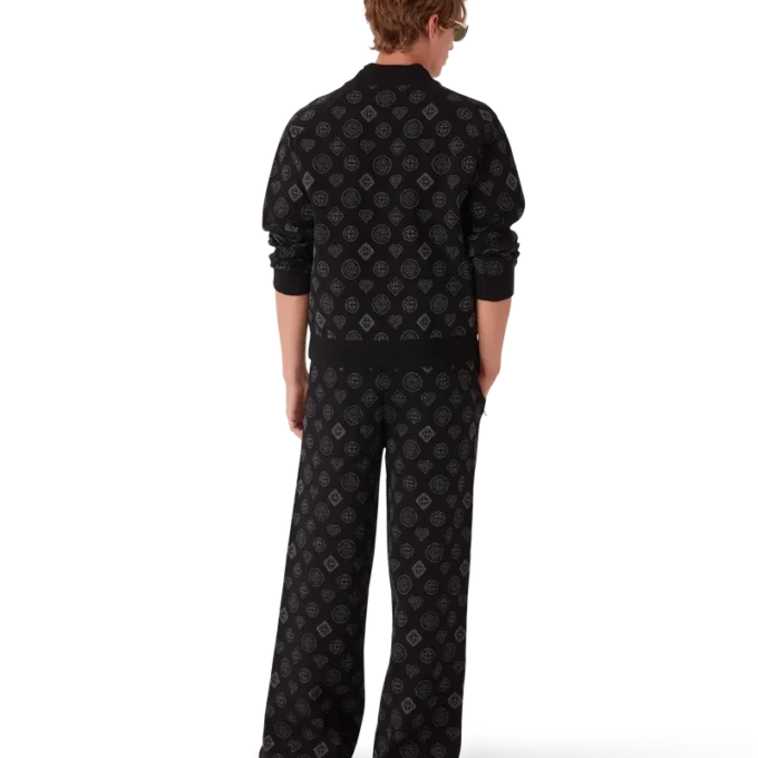 Monogram-Jacquard-Bomberjacke