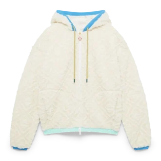 Monogram-Jacquard-Fleecejacke