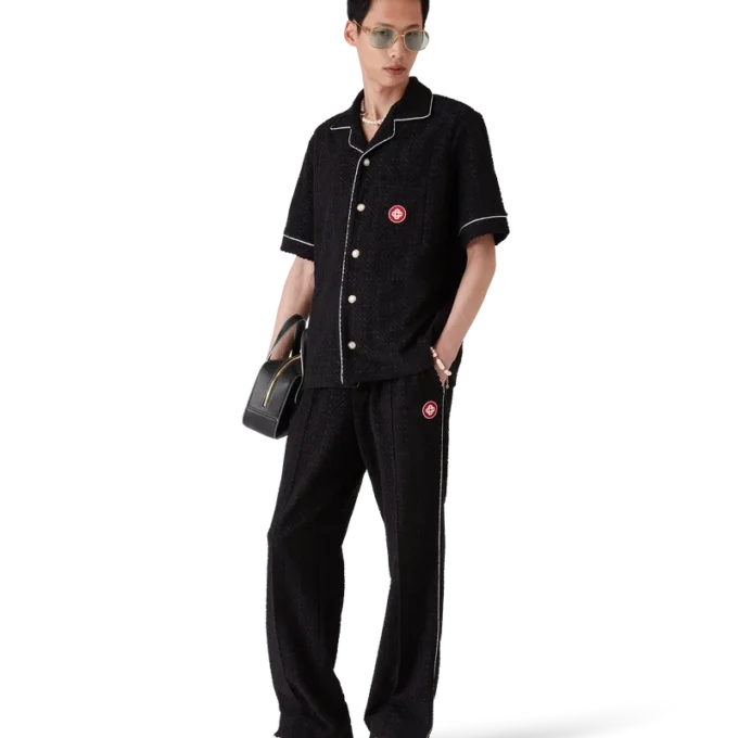 Monogram-Jacquard-Frottee-Hose