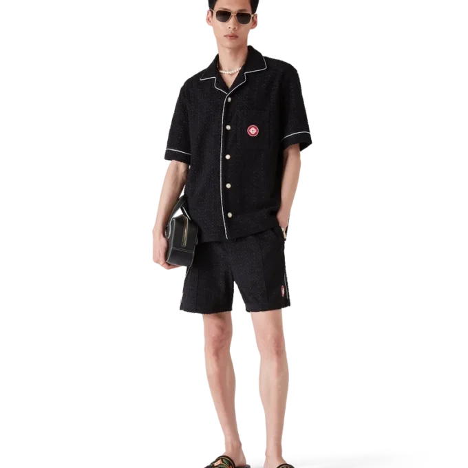 Monogram-Jacquard-Frottee-Shorts