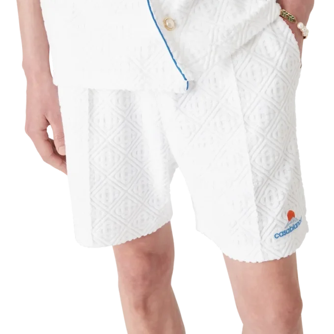 Monogram-Jacquard-Frottee-Shorts
