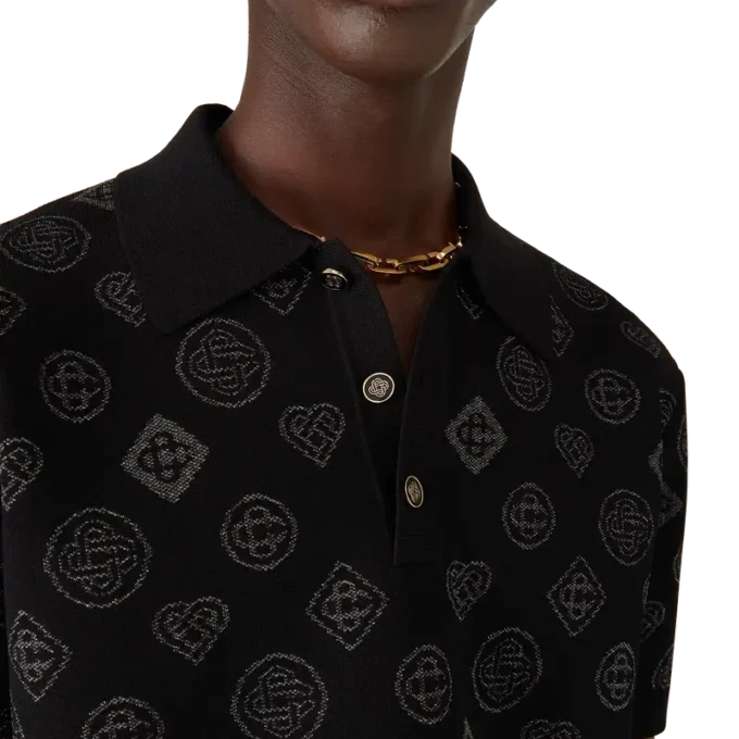 Monogram-Jacquard-Poloshirt