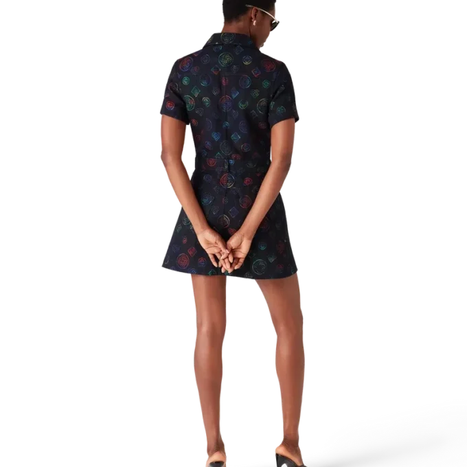 Monogram-Jeans-Kleid