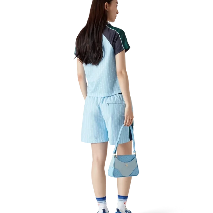 Nadelstreifen-Laurel-Fußballhemd