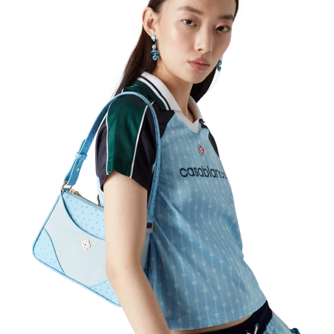 Nadelstreifen-Laurel-Fußballhemd