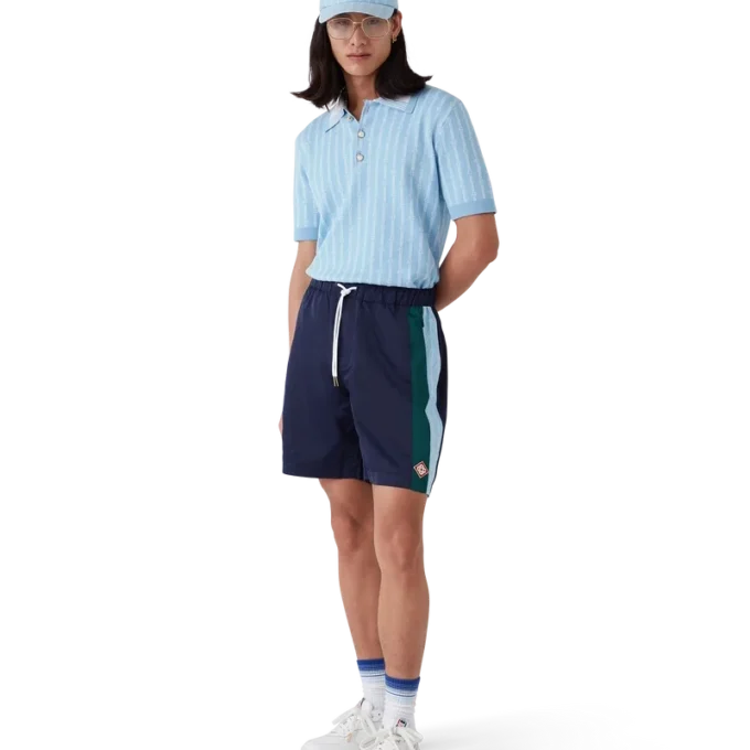 Nadelstreifen-Laurel-Trainingsshorts