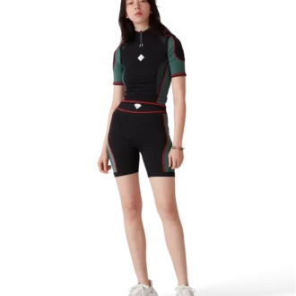 Nahtloses Hemd mit halbem Reißverschluss