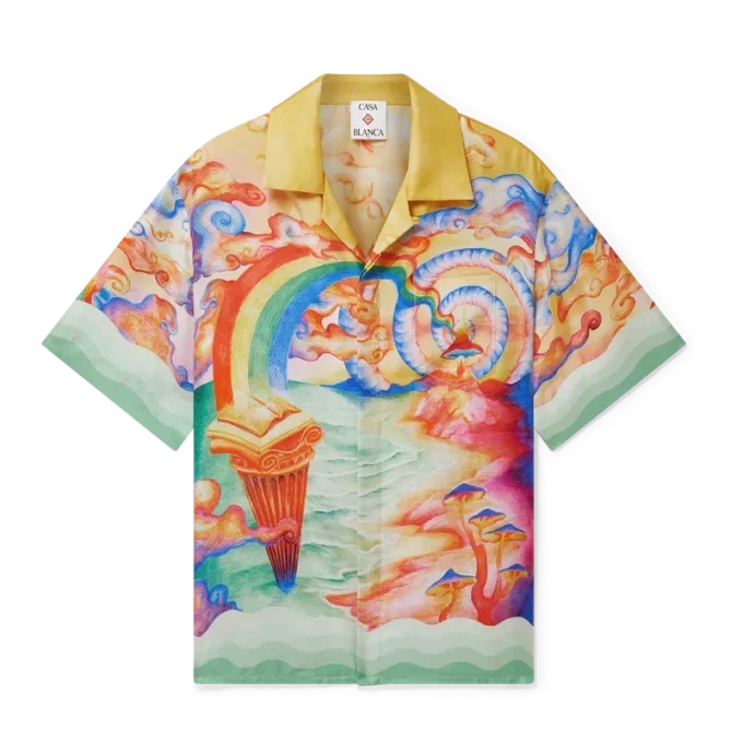 Nature’s Teacher Kurzarm-Seidenhemd