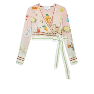 Ne Pas Deranger Wickelbluse