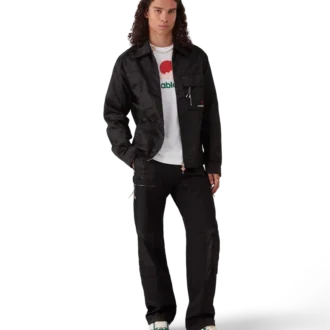 Nylon Mountain Kurzarm-Camo-Reißverschluss-Shorts