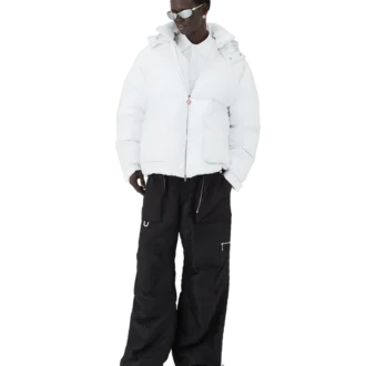 Nylon- und Ripstop-Daunenjacke