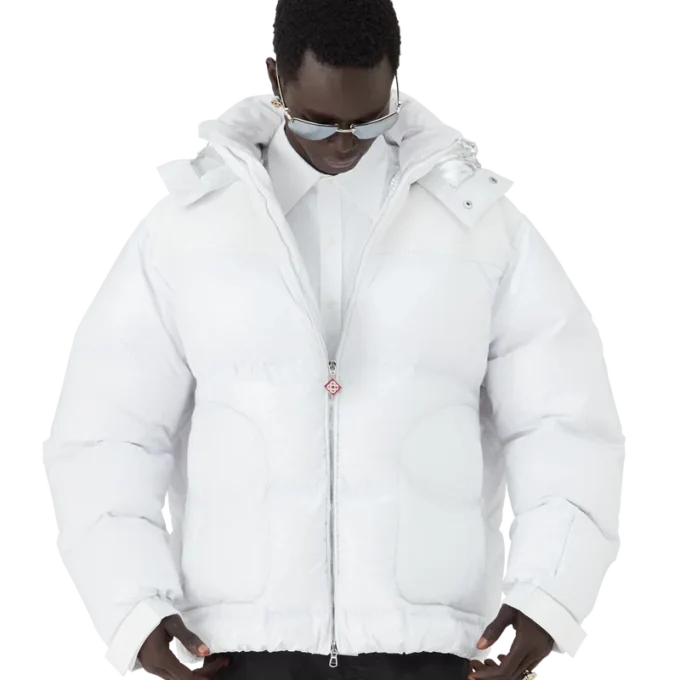 Nylon- und Ripstop-Daunenjacke