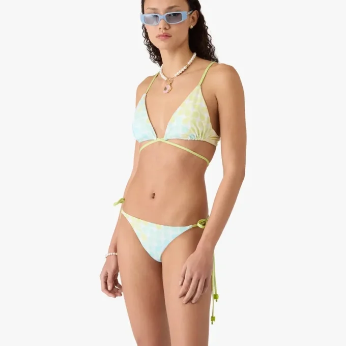 Optic Drop String-Bikinihose mit Perlenverzierung